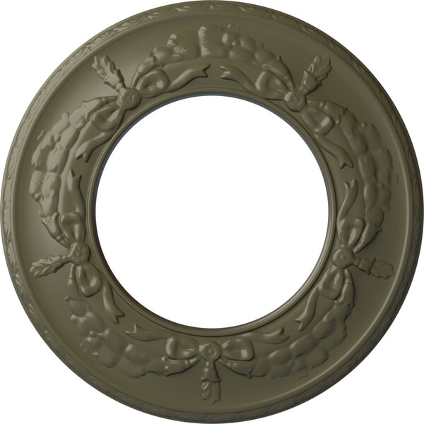 Ekena Millwork Salem Ceiling Medallion (Fits Canopies up to 7 1/8"), 13 1/4"OD x 7 1/8"ID x 7/8"P, Painted Turtle CM13SAPTF - main